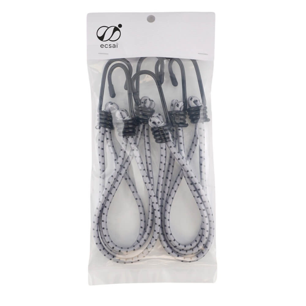 สายรัดยางยืดแบบห่วง ECSAI ตะขอเหล็ก ขนาด 6 มม. ยาว 25 ซม. สีเทา-ดำ (แพ็ค 6 ชิ้น)_9